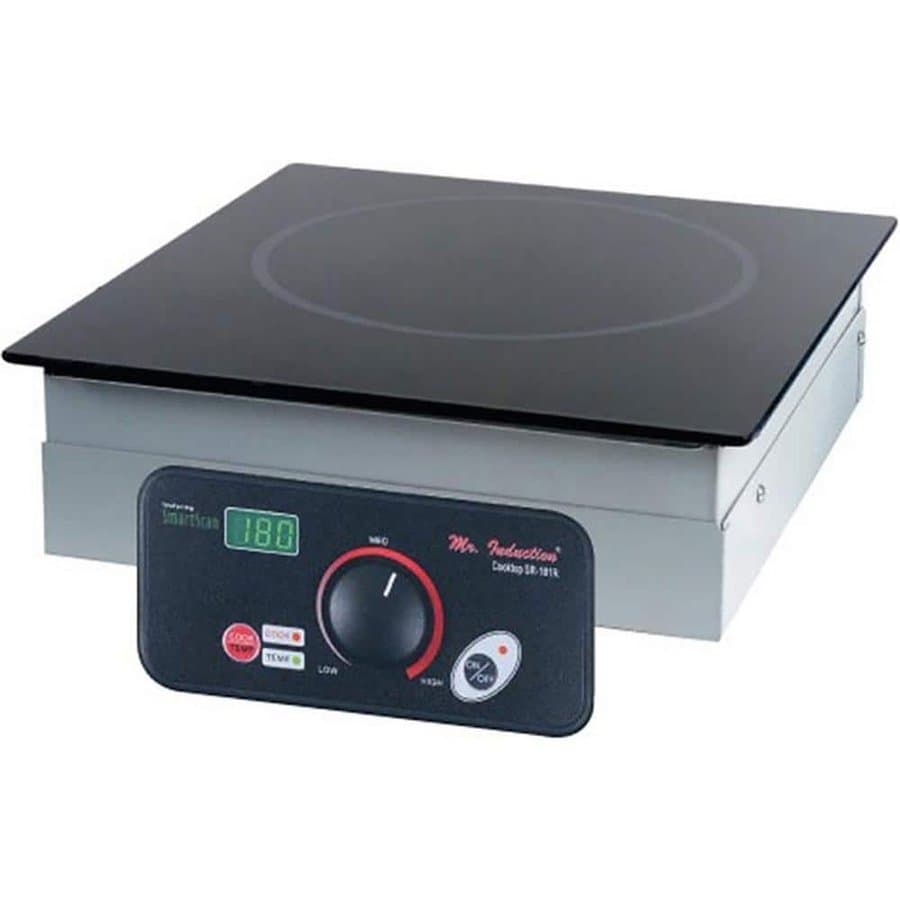 12.63 in. 1800-Watt Built-In Tempered Glass Induction Commercial Cooktop, Black with 1 Element