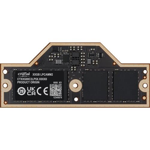 Crucial 32GB LPDDR5X 7500 MHz LPCAMM2 Memory Module