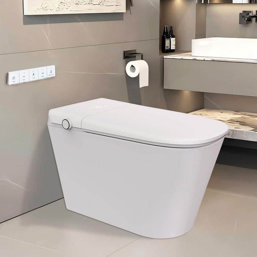 UPIKER 12-inch Rough-In 1-piece Elongated Smart Bidet Toilet