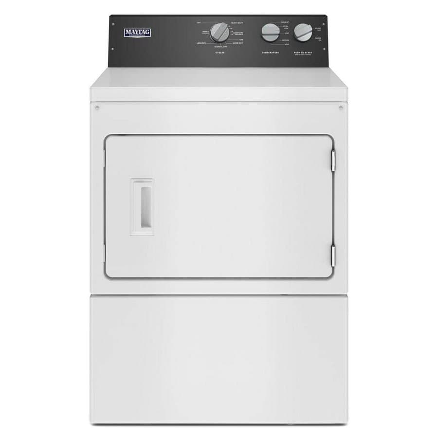 7.4 cu.ft. vented Front Load Electric Dryer, White with Premium Motor
