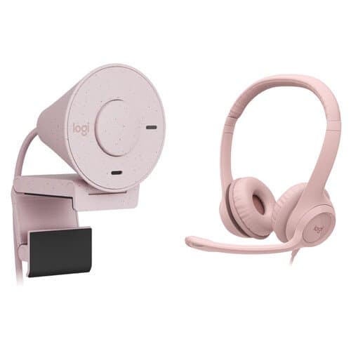 Logitech Brio 300 1080p Full HD Webcam (Rose)