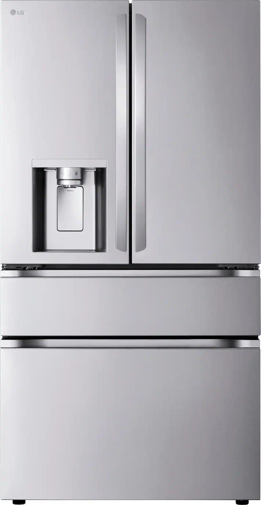 LG 28.6 Cu. Ft. 4-Door French Door Refrigerator with Dual Handles 36-Inch Wide in PrintProof Stainless Steel - LF29H8330S