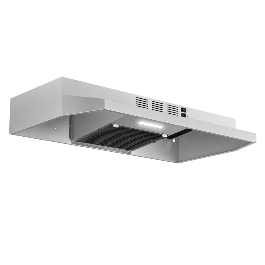 Tieasy 30 inch Convertible 250-CFM Brushed Stainless steel Under Cabinet Range Hood