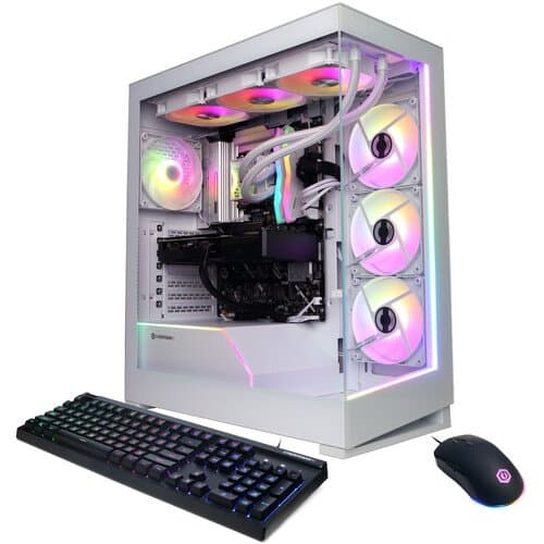 CyberPowerPC Gamer Supreme Liquid Cool Desktop Computer (White) (32 GB, 1 TB, Intel Core Ultra 9285K)
