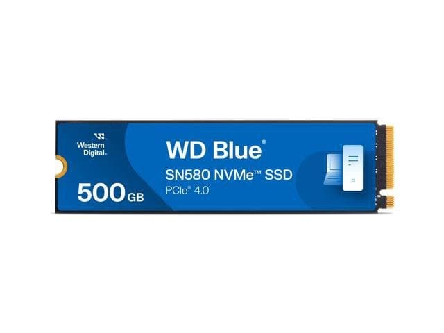 Western Digital WD_Blue SN580 M.2 2280 500GB PCI-Express 4.0 x4 TLC Internal Solid State Drive (SSD) WDS500G3B0E