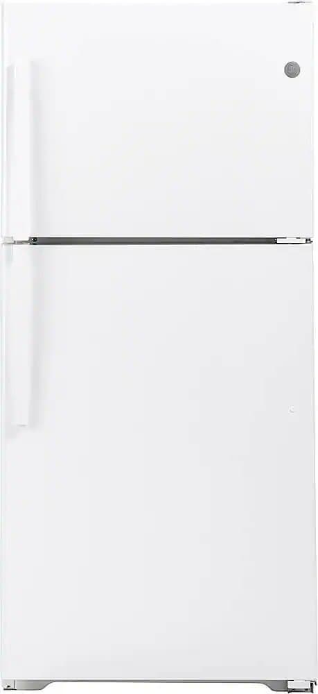 GE 21.9 Cu. Ft. Top Freezer Refrigerator 33" White