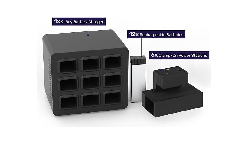 Luxor KwikBoost EdgePower Desktop Charging Station-Constant Use Bundle