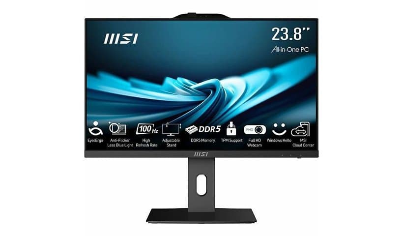 MSI PRO AP242P 14M-644US All-in-One Computer-Intel Core i5 14th Gen i5-14400-8 GB-1 TB SSD-23.8" IPS Full HD -