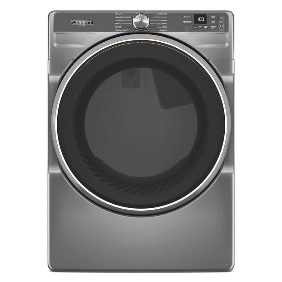 7.4 cu. ft. Vented Front Load Electric Dryer, Radiant Silver with Steam Capabilities