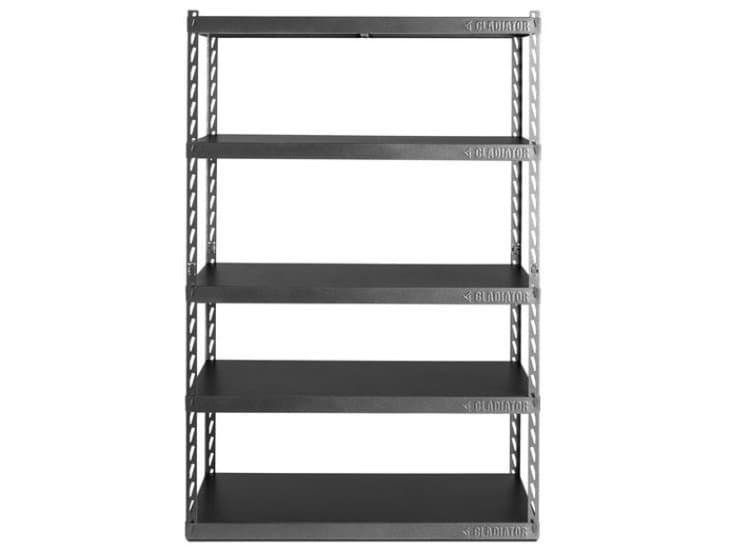 Gladiator Garageworks 48" Wide EZ Connect Rack With Five 24" Deep Shelves