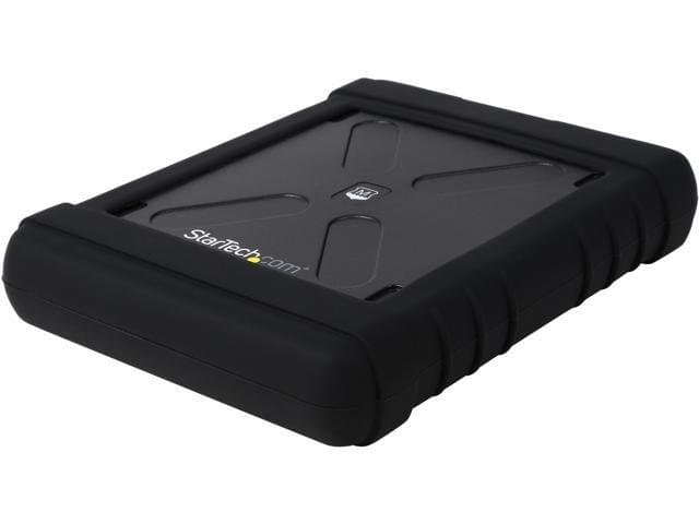StarTech S251BRU33 2.5" USB 3.0 Hard Drive Enclosure-Rugged-Supports UASP-Tool-Less-IP54-SSD USB External HDD Enclsoure