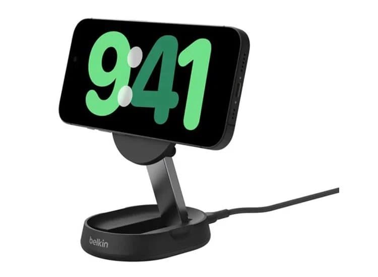 Belkin BoostCharge Convertible Magnetic Wireless Charging Stand with Qi2 15W, Black
