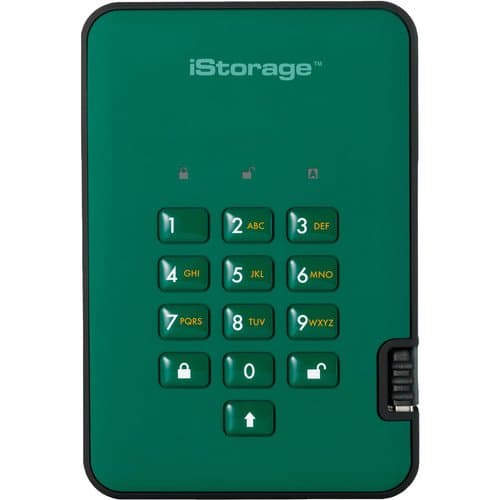 Istorage 4TB diskAshur2 USB 3.1 Encrypted Portable SSD (Racing Green)