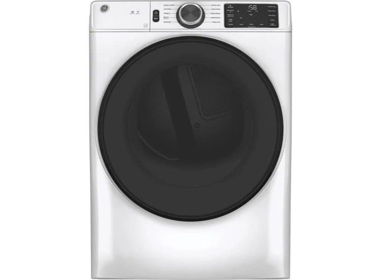 GE ADA 7.8 Cu. Ft. White Smart Front-Load Electric Dryer With Sanitize Cycle - GFD55ESSNWW
