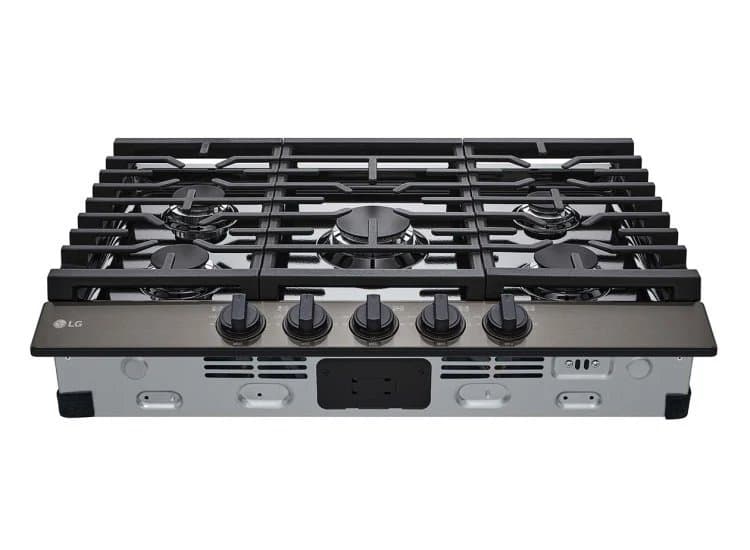 LG 30" Gas Cooktop Black Stainless Steel
