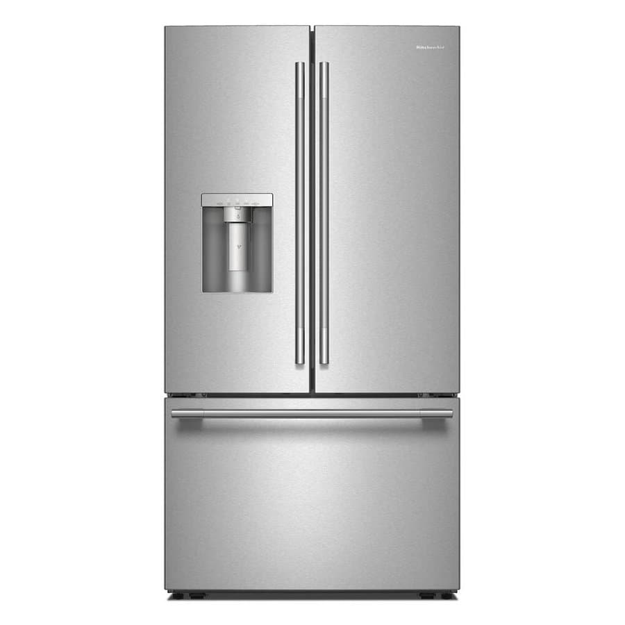 KitchenAid Counter-Depth 20-cu ft 3 -Door 36-in Wide with Ice Maker ( Stainless Steel ) ENERGY STAR Certified