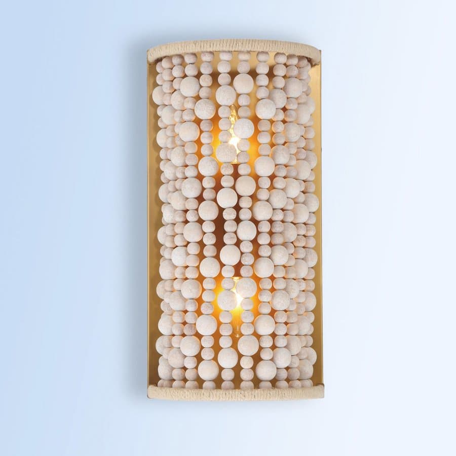 Metropolitan Aurelia's Cove 10-in W 2 -Light Matte White Wall Sconce