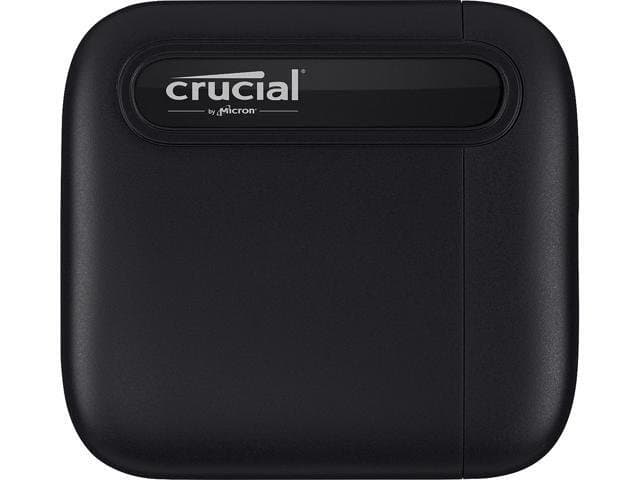 Crucial X6 1TB Portable SSD-Up to 800 MB/s-USB 3.2-External Solid State Drive, USB-C-CT1000X6SSD9