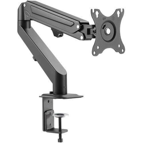 SIIG Single Monitor Gas Spring C-Clamp Desk Mount for 17 to 27" Monitors