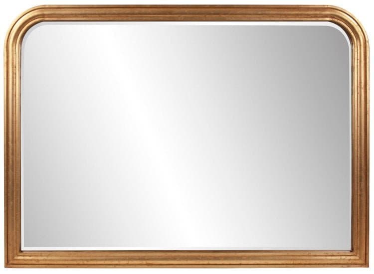 Howard Elliott The French Philippe Mantel Mirror, Gold Leaf Finish
