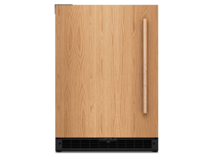 KitchenAid Undercounter Wine Cellar with Metal-Front Racks Left-Hinge 24-Inch Wide, Custom Panel