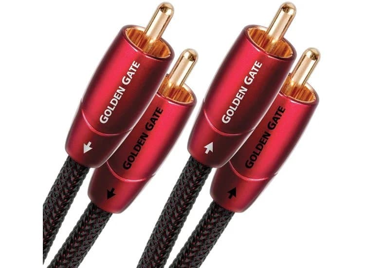 AudioQuest Golden Gate 0.6 Meter RCA To RCA Analog Audio Interconnect Cable