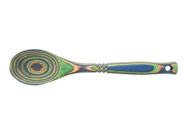 Island Bamboo Peacock Pakka Wood Spoon