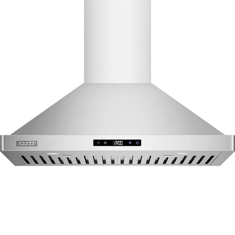 EMPAVA 30 in. 400 CFM Wall Mount Range Hood Ducted Exhaust Kitchen Vent with Light in Stainless Steel