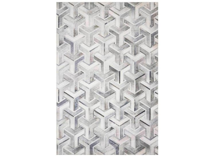 Loloi Maddox Collection 7'6" x 9'6" Silver & Ivory Rug