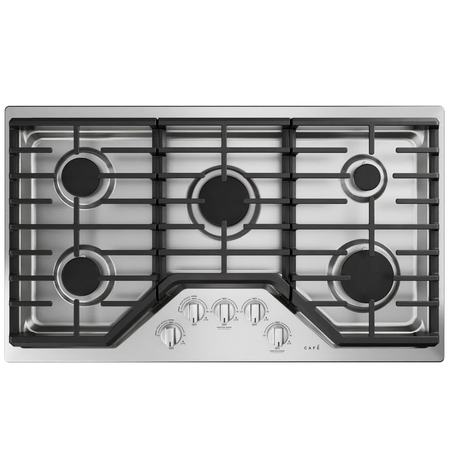 Cafe 36-in 5 burners Stainless steel Gas Cooktop
