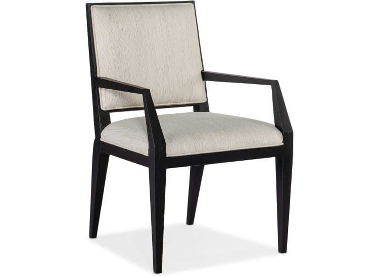 Hooker Furniture Casual Dining Linville Falls Linn Cove Upholstered Arm Chair in Shadow | Remington Porcelain Fabric