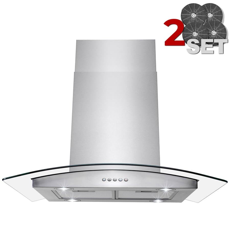 Bosch 42 inch Convertible 600-CFM Stainless steel Island Range Hood