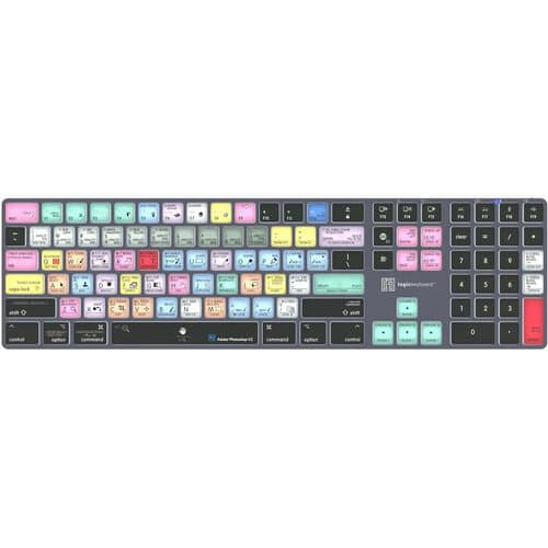Logickeyboard TITAN Adobe Photoshop CC Wireless Keyboard for Mac