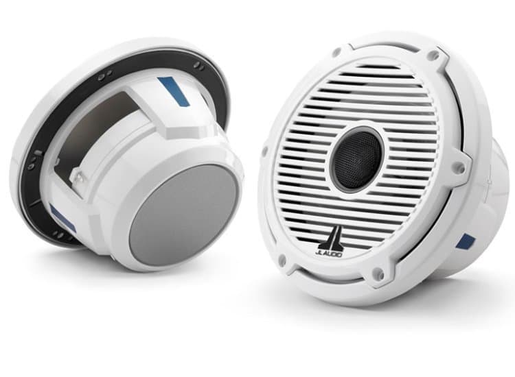 JL Audio M6 Series 7.7" Gloss White Coaxial Speakers (Pair)