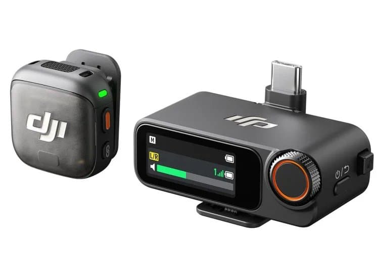 DJI MIC 3 Advanced Mini Wireless Microphone (1 TX + 1 RX), Black