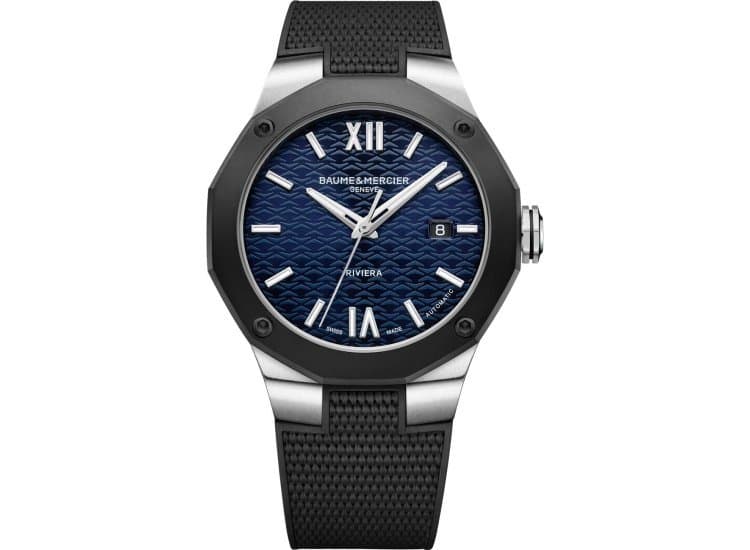 Baume & Mercier Riviera Watch Automatic 42mm with Dark Blue Dial