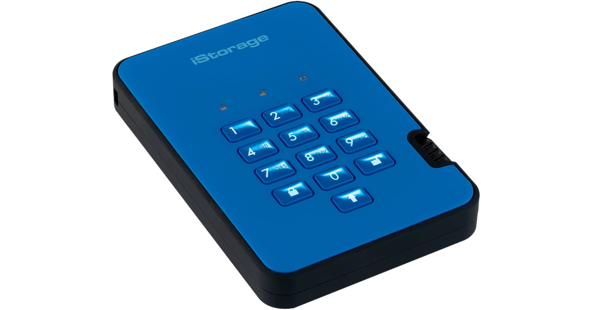 Istorage 4TB diskAshur3 USB 3.2 Gen 1 Encrypted Portable SSD (Blue)