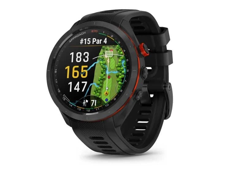Garmin Approach S70 Black Silicone Band Smartwatch, 47mm