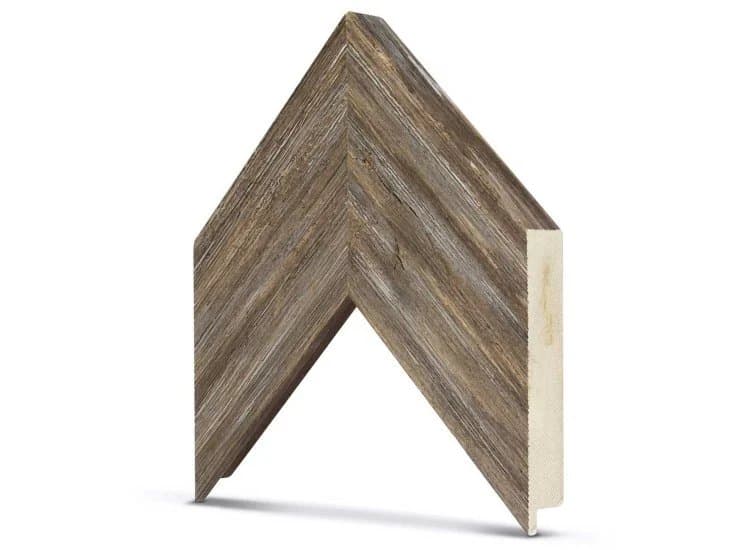 Frame My TV Samsung The Frame 43" Premiere Frame, Distressed Barnwood