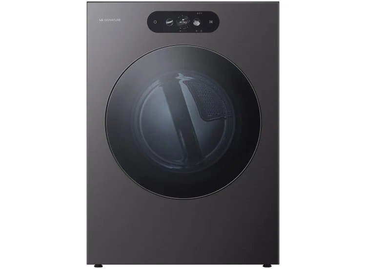LG Signature Front Load Electric Dryer with Built-In TurboSteam in Brushed Black Steel - DLEX9900B