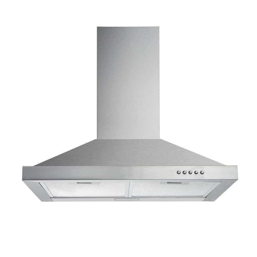 Kahomvis 30 inch Ducted 350-CFM Recirculating Brushed Stainless Steel Wall-Mounted Range Hood