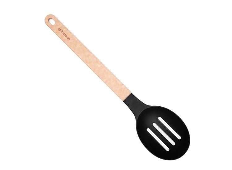 Epicurean Gourmet Series Utensils Natural Black Slotted Spoon