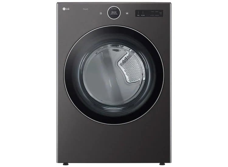 LG 7.4 Cu. Ft. Black Steel Ultra Large Capacity Smart Wi-Fi Enabled Front Load Gas Dryer With TurboSteam & Built-In Intelligence - DLGX6701B