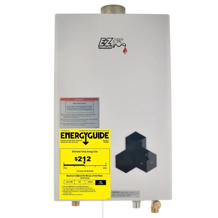 EZ Tankless Sapphire Series 24 L High Efficiency Non-Condensing Natural Gas Tankless Water Heater