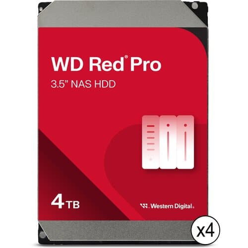 WD 4TB Red Pro 7200 rpm SATA III 3.5" Internal NAS HDD
