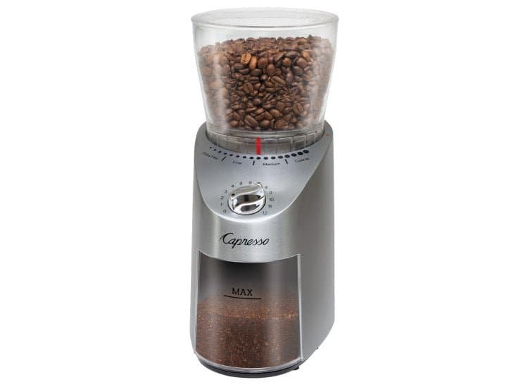 Capresso Infinity Plus Stainless Steel Conical Burr Grinder
