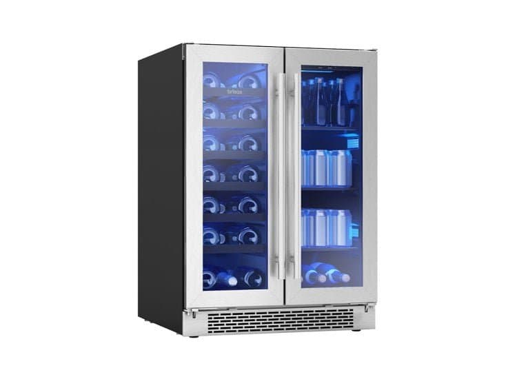 Brisas by Zephyr 5.2 Cu. Ft. Wine and Beverage Cooler 24-Inch Wide, Stainless Frame