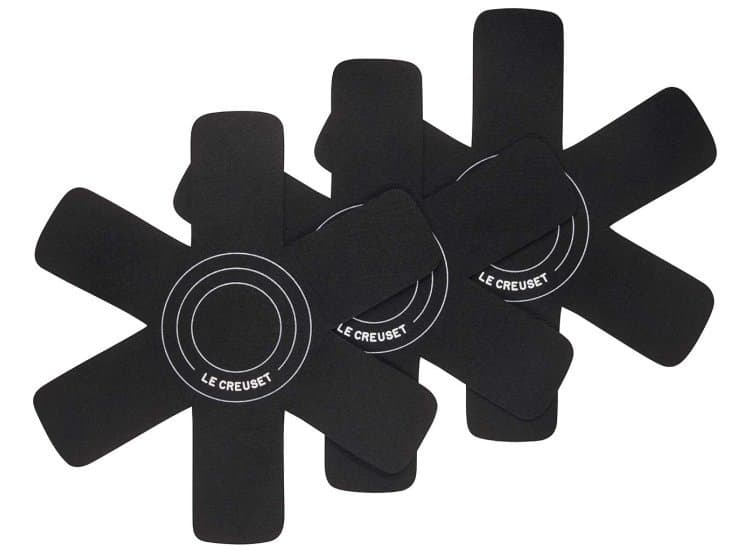 Le Creuset Black Cookware Protectors (Set of 3)