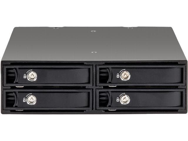SYBA SY-MRA25038 4 Bay 2.5" SATA Drive Mobile Rack for 5.25" Drive Bay