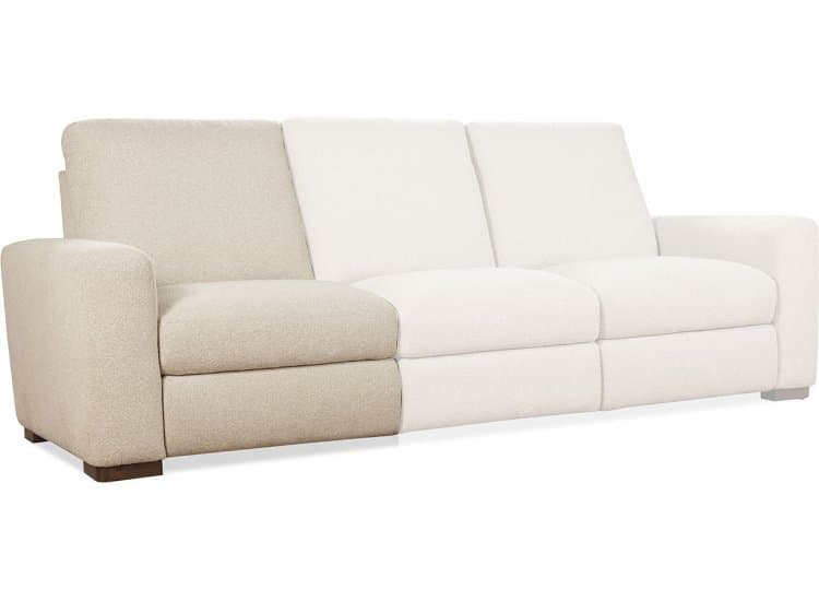 Hooker Furniture Living Room Optimus LAF Power Recliner with Power Headrest-Small-in Matera Pearl Fabric